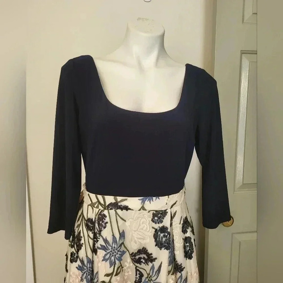 Anthropologie BHLDN Gianni Floral Embroidered Lace Dress(10)NWT - Picture 7 of 16